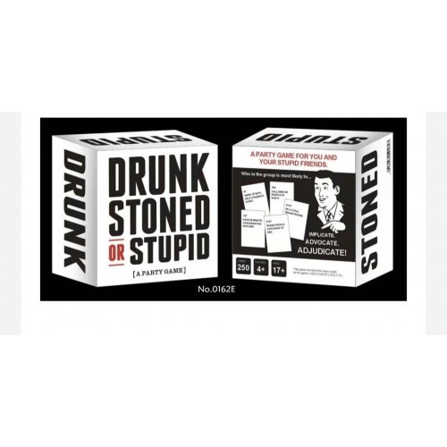 Drunk Stoned Or Stupid (A Party Game) 250 Cards Drunk Stoned Stupid